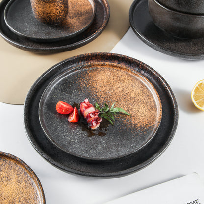 Aloha 16-Piece Brown Stoneware Set