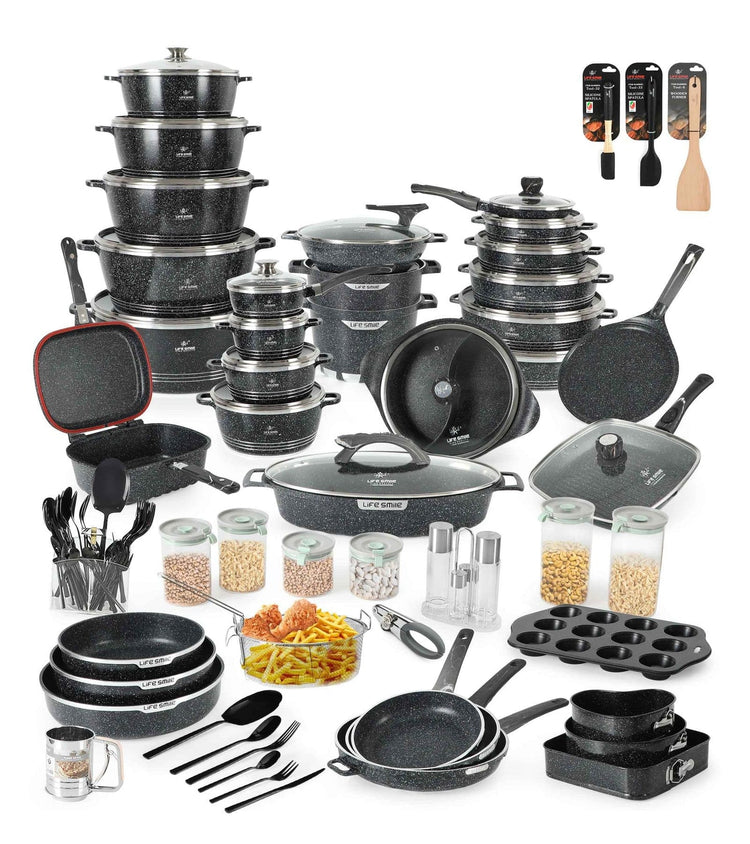 Complete 132 Piece Cooking & Kitchenware Set Premium!