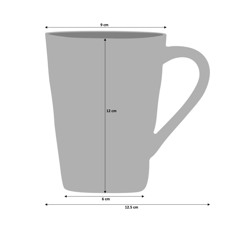 Malmo Charcoal Teardrop Mug